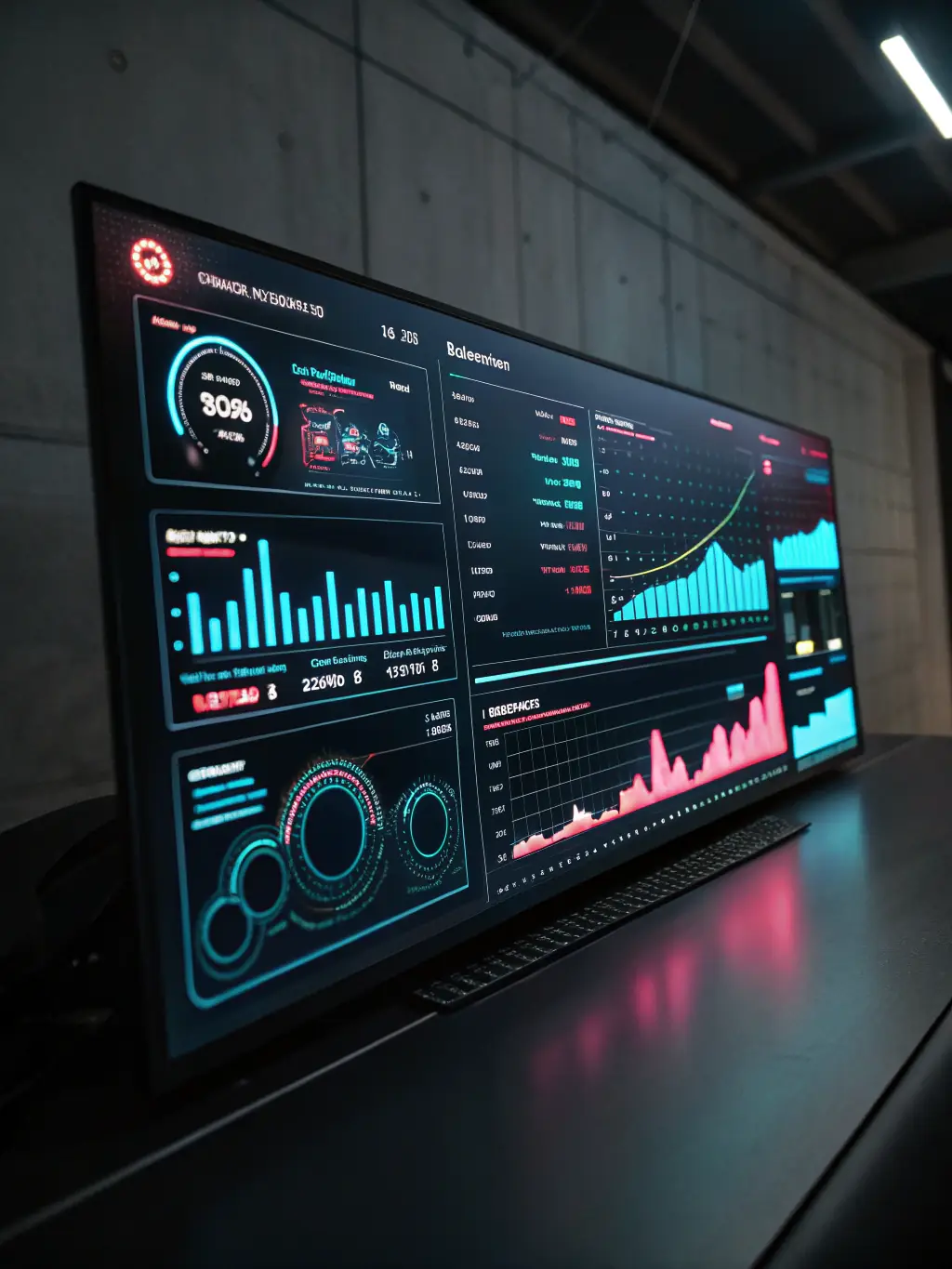 A dynamic image of an advertising campaign dashboard, displaying real-time metrics and performance data, indicating campaign optimization.